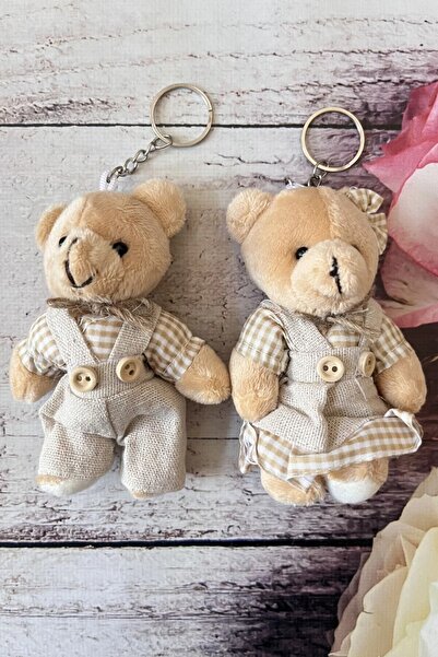 Lynare Χαριτωμένο κορίτσι και αγόρι ζευγάρι αρκουδάκι Sweetheart μπρελόκ και αξεσουάρ τσάντας