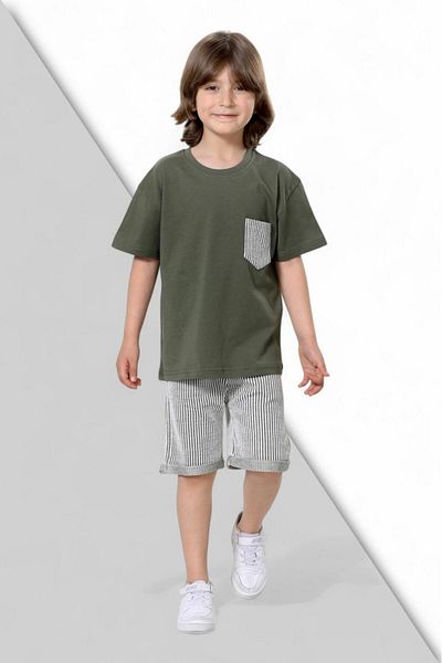İFBA KİDS Striped Shorts Set