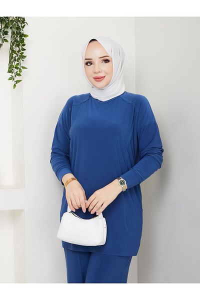 MODAMÜNASİP Our Tunic Double Pocket Detailed Erva Trousers Suit with Its Most Beautiful Colors ✨ ✨