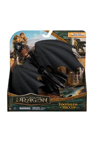 Toys HOW TO TRAIN YOUR DRAGON TOOTHLESS DRAGON SET AND HICCUP VIKING FIGURE