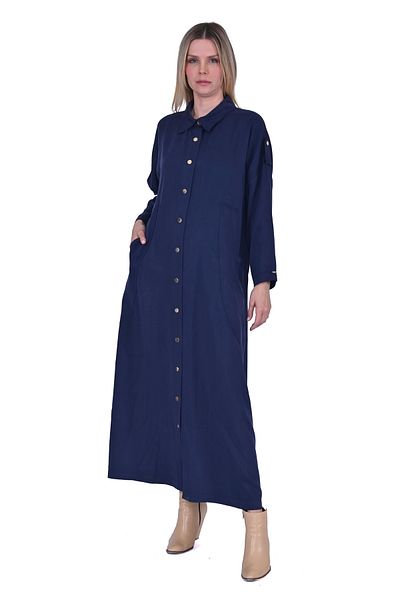 Invee Invee 7043 Snap Fastener Modal Cap - Navy Blue