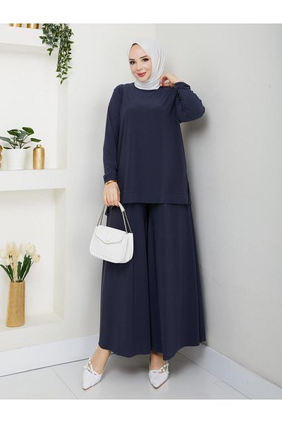MODAMÜNASİP New Season Very Comfortable Stylish Trousers Loose Cut Set