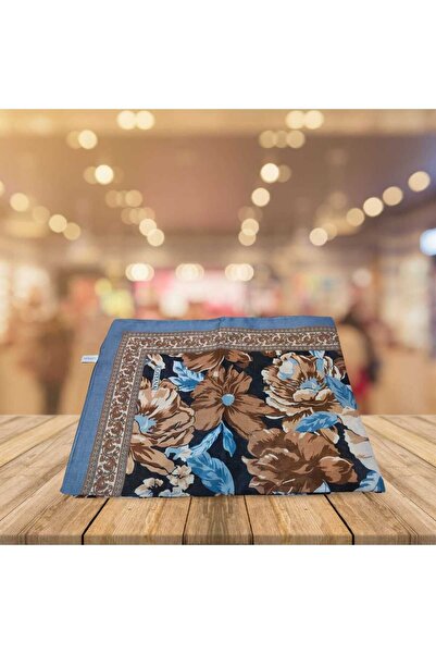 ELZE Flower Patterned Soft Voile Shawl