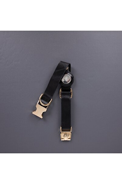 TORONATA Charlotte Hakiki Deriden El Yapımı Köpek Tasması, Apple AirTag Takip Cihazı Uyumlu