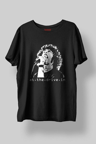 Sound Gorgeous At the Drive in Music Printed Regular Fit Unisex Black T-Shirt 100% Cotton No:0027