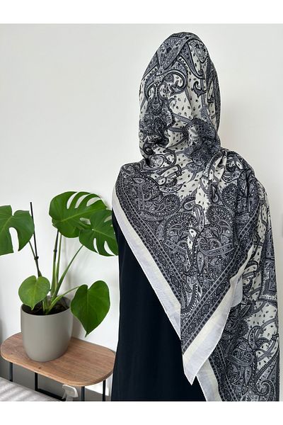 Sümeyye çeyiz Ethnic Ρετρό Σχέδιο Μαλακό Βαμβακερό Σάλι 180*85 cm