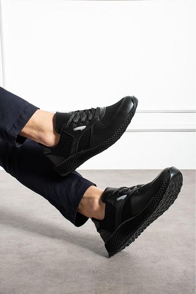 pasyone Μαύρα - Ανδρικά Sneaker Mesh Casual Casual Παπούτσια