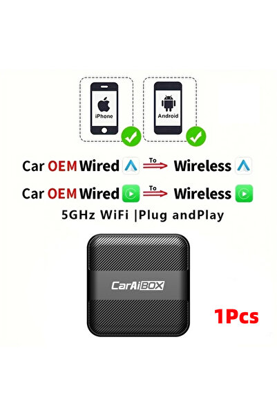 Choice6 C5-CP-AA EKIY 2in1 Wireless CarPlay Dongle Wireless Android Auto Adap...
