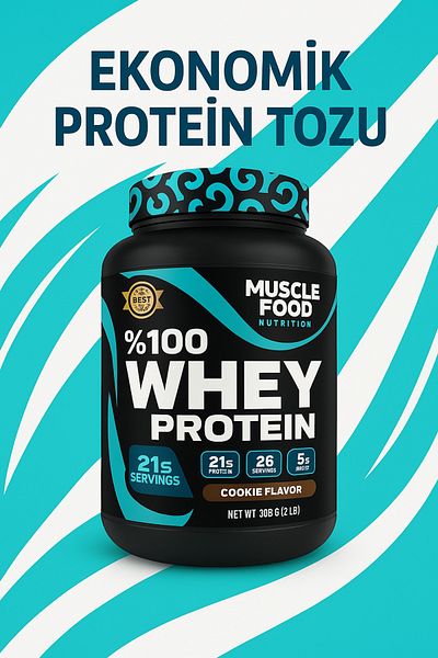 MUSCLEFOOD Whey Protein 910 Gr 26 Servings Cookie Flavored Protein Powder