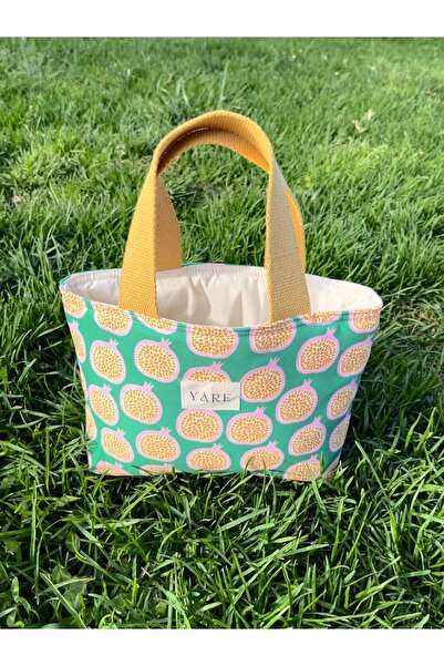 Yare Atelier Kadın Omuz Çantası, Nar Desenli Kadın Omuz, Kol Çantası Tote Bag