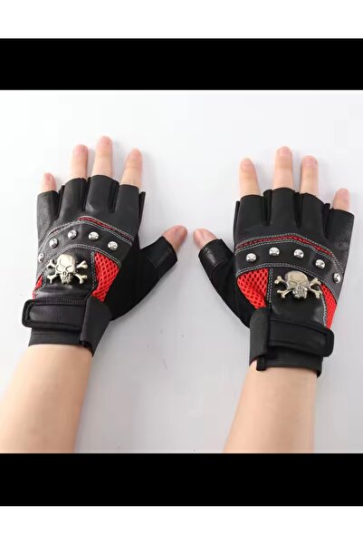 DRK ONLİNE Eldiven Korsan Kaptan Parmaksız Eldiven spor