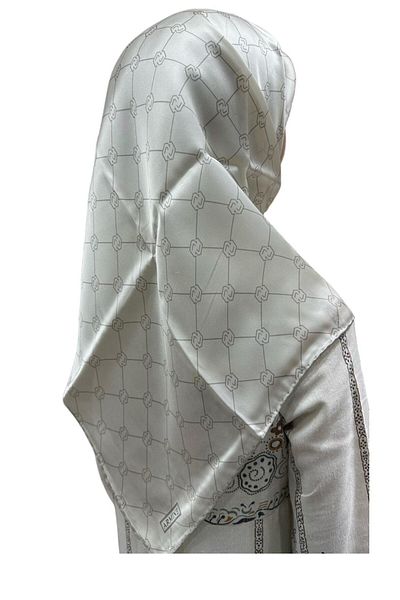 Armine Μεταξωτό Φουλάρι Sura 9178D (S ) 90 x 90 Κρέμα - 81