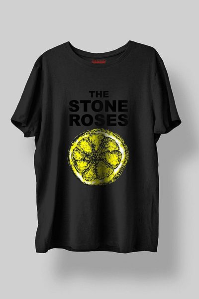 Sound Gorgeous The Stone Roses Music Printed Regular Fit Unisex Black T-Shirt 100% Cotton No:0384
