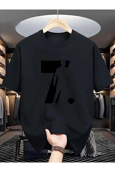 MANCY Unisex Football Design Printed Oversize T-Shirt
