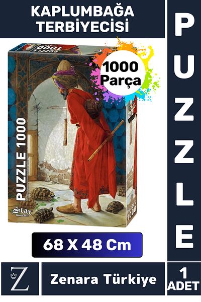 Zenara Premium Fun Educational Visual Perception Problem-Solving Skill Puzzle 1000Pieces Turtle Trainer