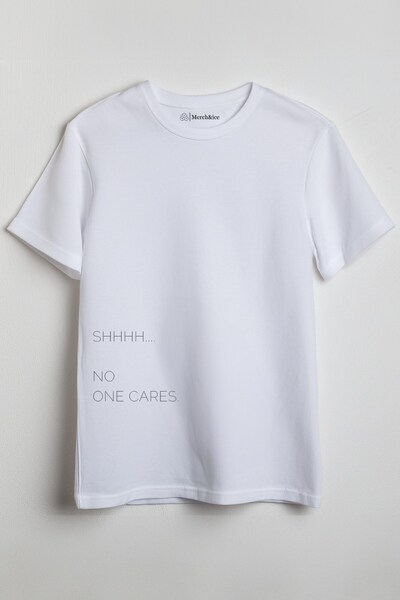 Merch&ice Tricou unisex imprimat No One Cares