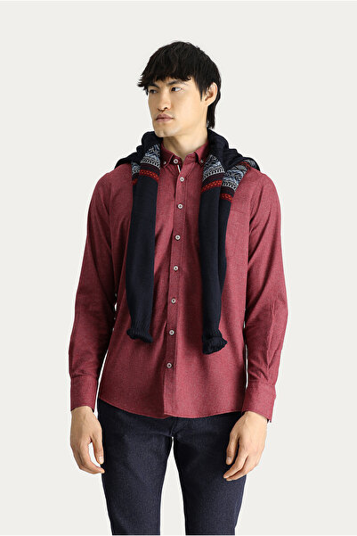 Kiğılı Long Sleeve Regular Fit Lumberjack Cotton Button Collar Shirt