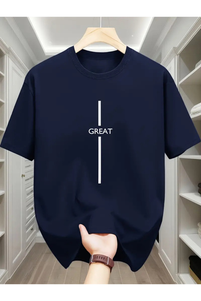 MANCY Tricou oversize cu imprimeu grozav unisex