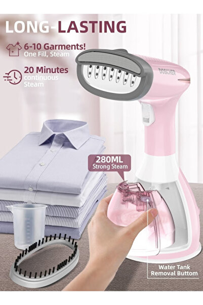 Primo Plus Handheld Steam Iron 0.28L Pink