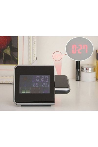 FOXMAG24 Clock with calendar, alarm and projects type LED DS-8190, alarm, LCD, color screen PRO