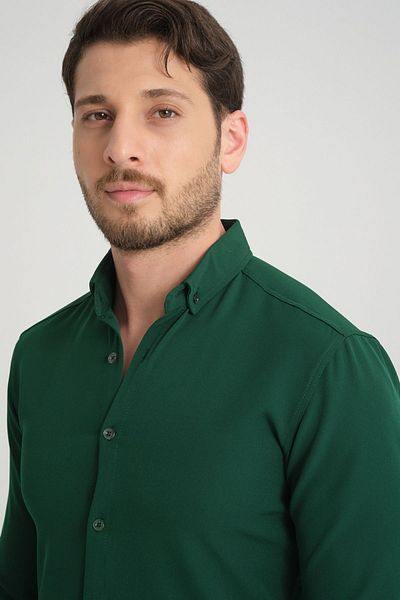Redline Ανδρικό πουκάμισο - Flex Slim Fit, Μαλακός ιδρώτας, Εύκολο Σιδέρωμα, Αναπνεύσιμος