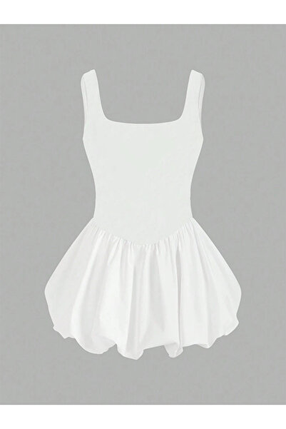 peelter Kadın Yazlık Askılı Balon Etek Mini Elbise