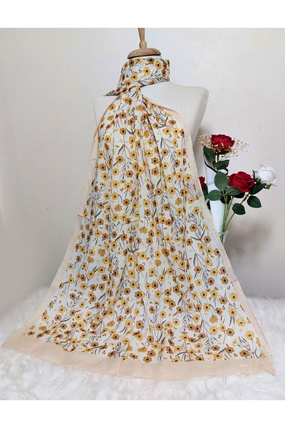 REMOMODA Patterned Soft Cotton Shawl