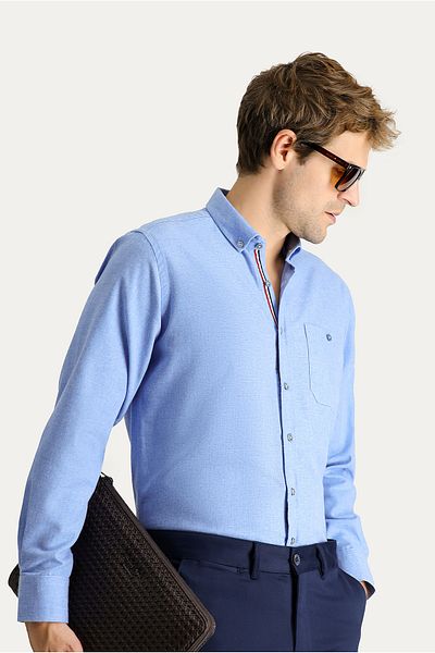 Kiğılı Long Sleeve Regular Fit Lumberjack Cotton Button Collar Shirt