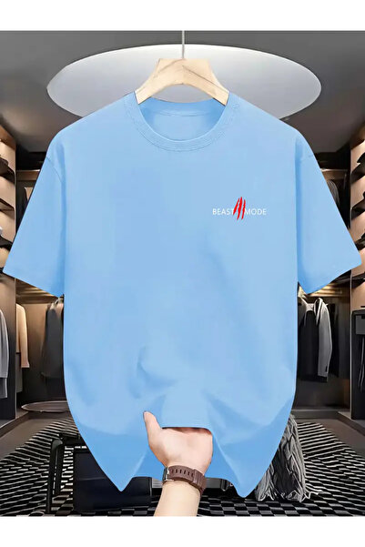 MANCY تي شيرت مطبوع كبير الحجم للجنسين من Beast Mode