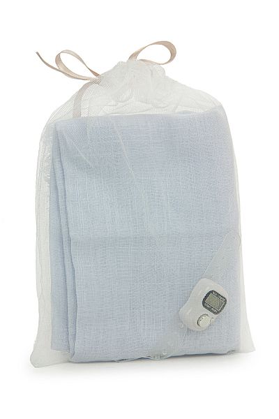 semazen 5 Pieces Tulle Pouch Cotton Mevlüt Cover and Zikirmatik Counter Set White