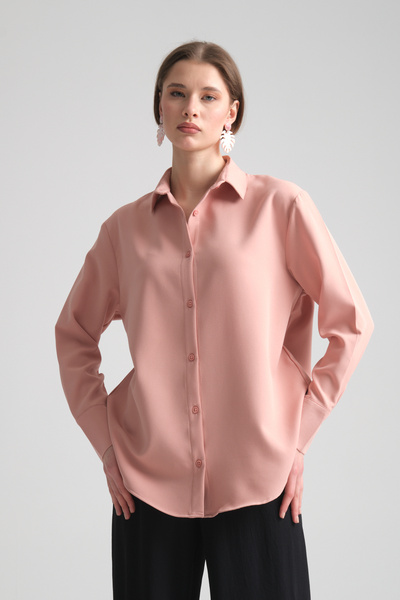 Redline Pure Oversize Iç Göstermeyen Uzun Basic Kadın Gömlek