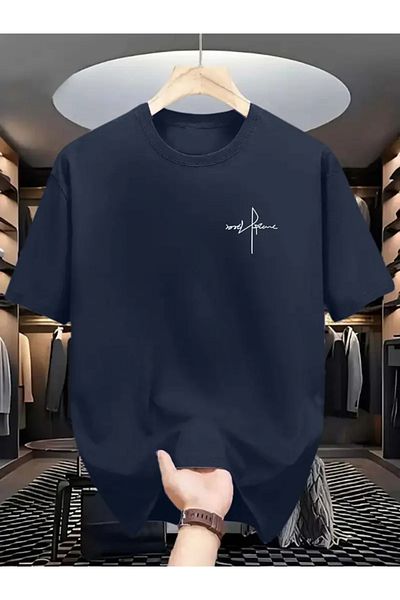 MANCY Unisex Text Printed Oversize T-shirt