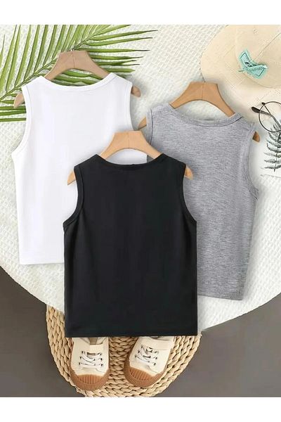 MANCY Boy's Sleeve Relax Teddy Bear Printed T-Shirt Set
