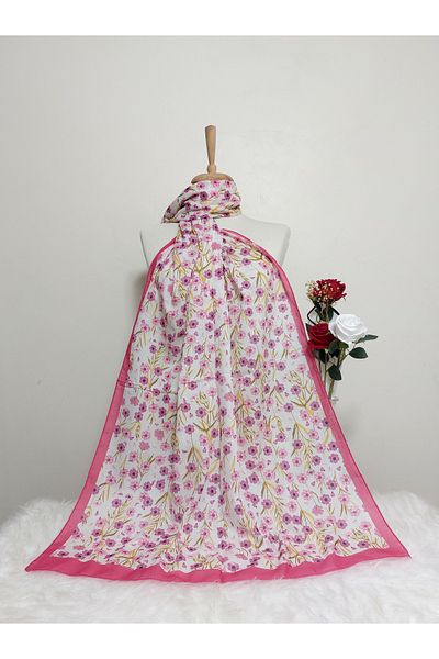 REMOMODA Patterned Soft Cotton Shawl