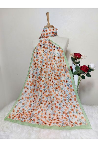 REMOMODA Patterned Soft Cotton Shawl