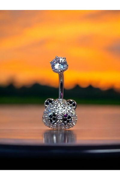 Takayrum Steel Teddy Bear Detailed Belly Piercing
