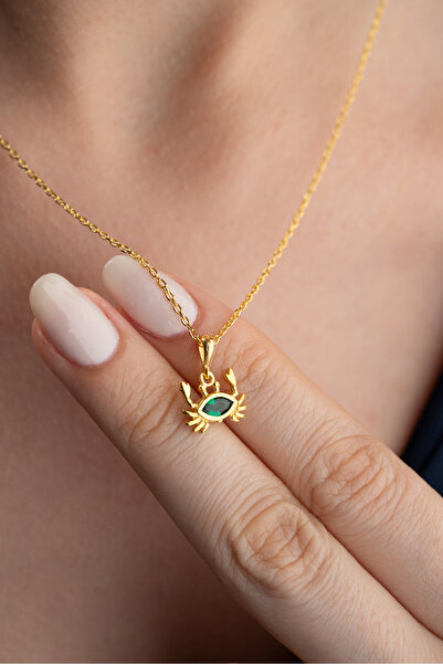 Silvano Jewelry 925 Ayar Gümüş Yengeç Model Kolye