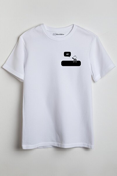 Merch&ice Zdravo, astronaut Štampano unisex T-shirt