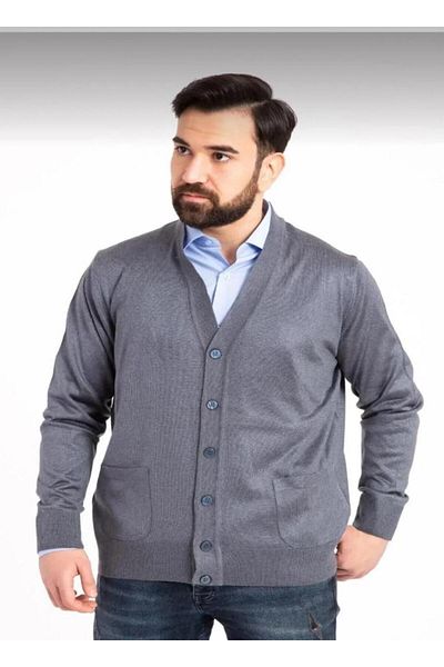 BAGİSTA BUTİK Men's Slim Wool Knitwear Buttoned Father Cardigan.