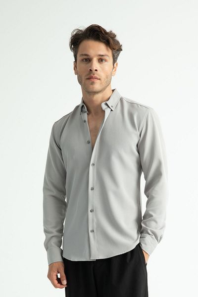 Redline Ανδρικό πουκάμισο - Flex Slim Fit, Μαλακός ιδρώτας, Εύκολο Σιδέρωμα, Αναπνεύσιμος