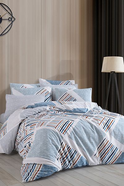 EVA Patterned Single, Elastic Sheet, Duvet Cover Set