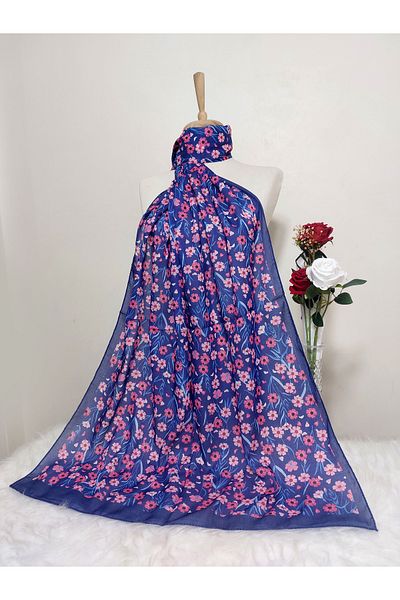 REMOMODA Patterned Soft Cotton Shawl