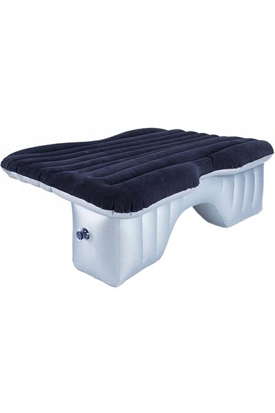 FOXMAG24 Saltea auto cu pompă Dittom, PVC, Albastră, 135 x 88 x 45 cm