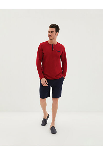 Kiğılı 3'lü Klasik Patlı Fleto Cep Pamuk Pijama Takımı