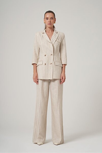 UTOPIAN Regular Çizgili Ceket