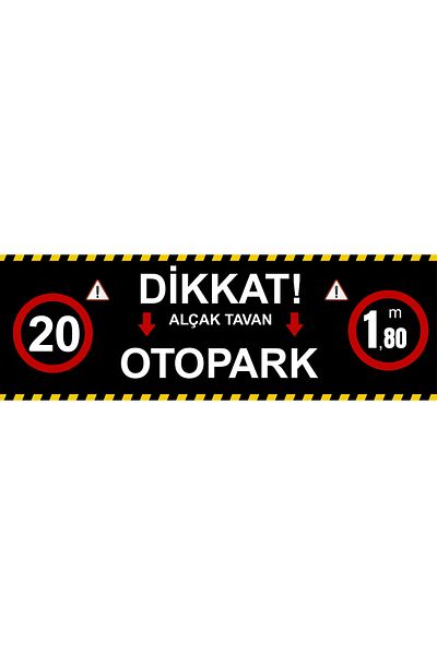 Girl Power 150 X 50 Car Parking Low Ceiling Warning Sign 5 mm Foil Printing on Dekota