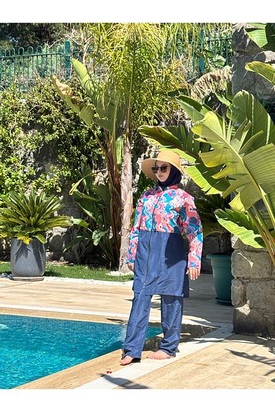 medipek Water Repellent Parachute Hijab Swimsuit with Pants
