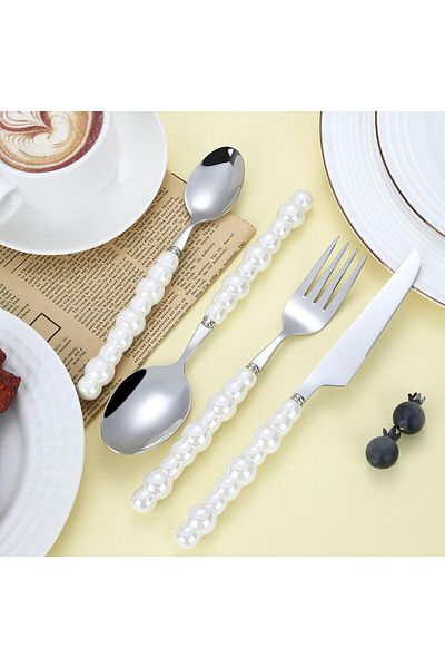 ARVALE 6 Pearl Detailed Tablespoon - (Tablespoon)