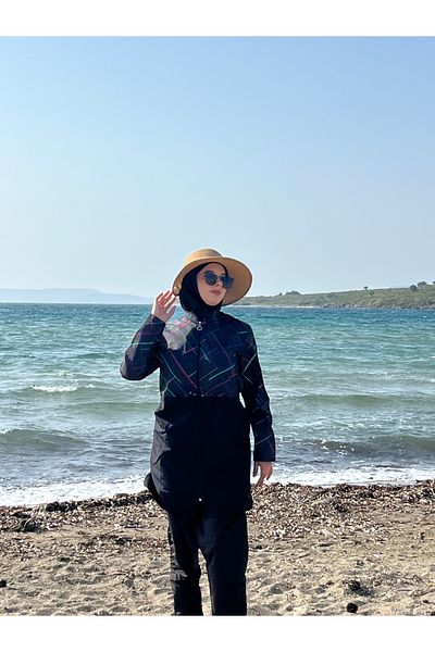 medipek Water Repellent Parachute Hijab Swimsuit with Pants