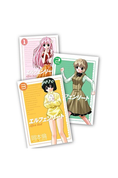 Marmara Çizgi Yayınları Elfen Lied 1-2-3. Ciltler 3 lü Manga Seti